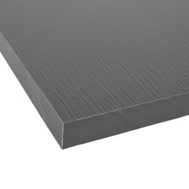 BuyPlastic King Starboard WG Sheet - Charcoal Gray, 1/2" x 12" x 24" - HDPE Wood Grain Plastic Board Panel for Outdoor Furniture Cabinets & More