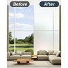 Frosted Glass Window Privacy Film, Removable, Static Cling, Heat/UV Protection,