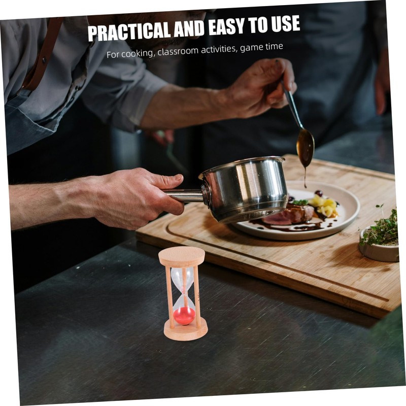 NOLITOY Sand Timer for Study and Cooking Red Timer Management