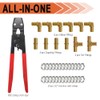 Brass PEX Fittings All in One Kit with 12 Pcs