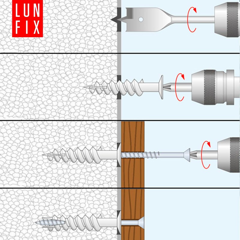 LUN FIX Insulation Dowels 85 mm ETICS Dowels, Diameter 25