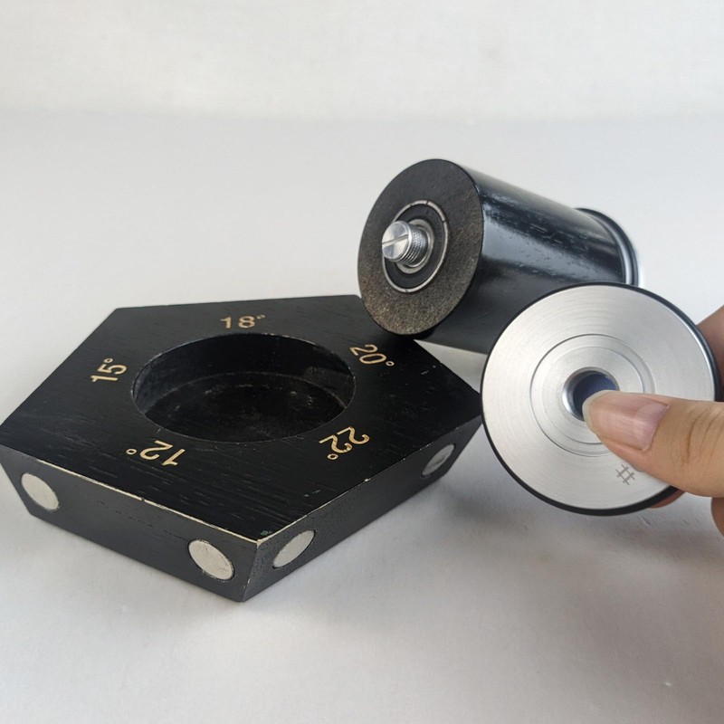 Rolling Knife Sharpener Kit, 5 Magnetic Angle Offer 12/15/18/20/22°, Roller