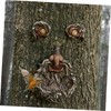 BESPORTBLE 1Pc Tree Face Decor with Glowing Eyes Resin Old