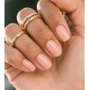 Morily Light Pink Press on Nails Short, Square Shaped Gloosy