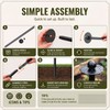 6 Pack 72 Inch Heavy Duty Metal Garden Stakes Powder