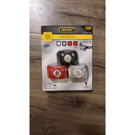 Defiant LED Headlights,  3-pack, New.