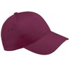 Beechfield - 100% Cotton Cap - Unisex, bordeaux, One Size