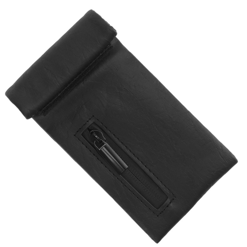 Smell Proof Bag PU Leather Waterproof Multipurpose Storage Bag for
