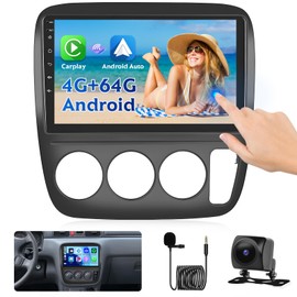 Android 15 Car Radio for Honda CRV 1997-2001: 4G+64G-9 inch Car Stereo with Wireless Carplay DSP 5G WiFi, IPS Touch Screen Bluetooth Radio for CRV with Android Auto GPS Mirror Link SWC FM RDS EQ 59 UI