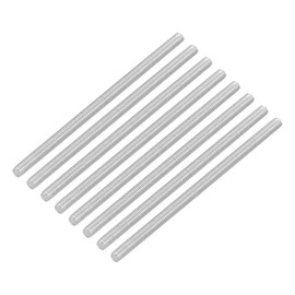 QUARKZMAN Pack of 16 Threaded Rods, M3 x 60 mm, 304 Stainless Steel, Threaded Rod with Metric Full Thread, M3-0.5 Thread Pitch for Furniture and Machine Assembly