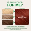 Naturigin Permanent Hair Color, 7.55 Intense Red, Ammonia Free, 100%