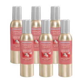 Yankee Candle Concentrated Air Freshener Room Spray, Odor Eliminator for Home, Bathroom, White Strawberry Bellini, 1.5 Oz (Pack of 6)