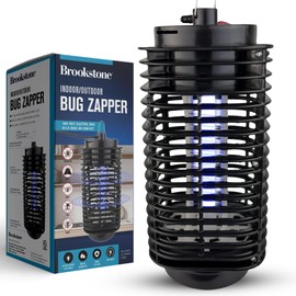 Brookstone Indoor/Outdoor Bug Zapper - 1800V Power Grid - Effective Insect Trap for Mosquitoes, Flies, and Bugs - Safe for Home & Garden Use