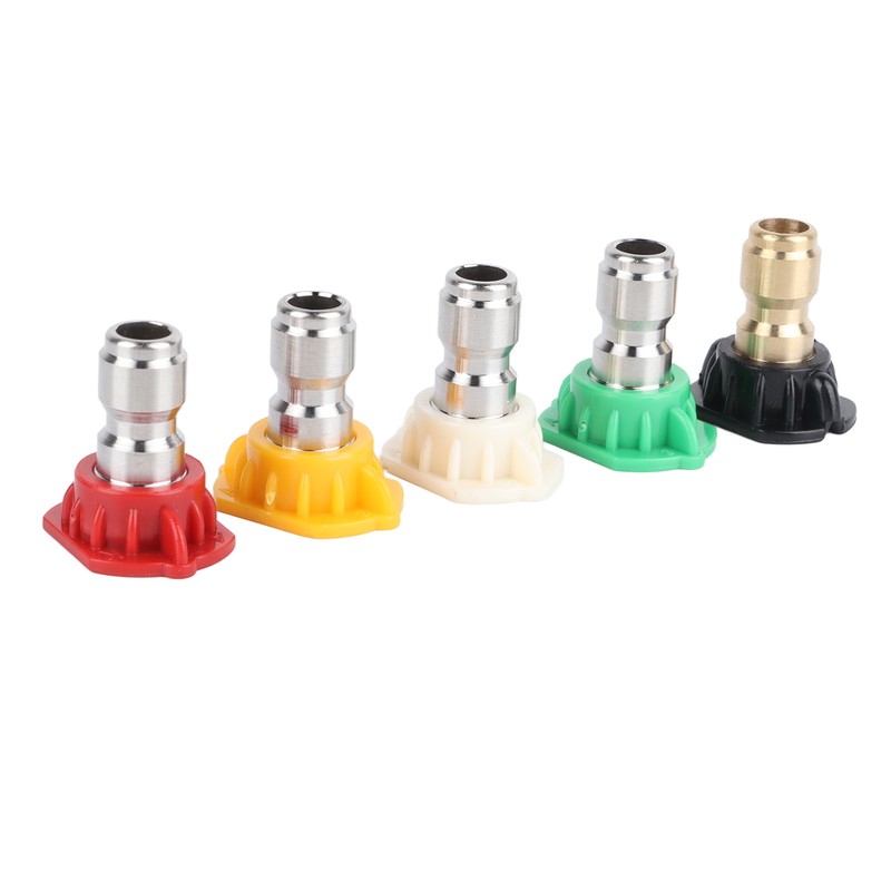 5 Pcs High Pressure Cleaning Spray Nozzle Multi Angle Strong