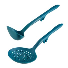 Rachael Ray Tools and Gadgets Kitchen Cooking Utensils Set, 2 Piece, Teal