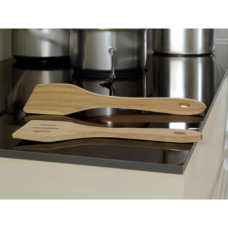 hausleben Spatula Set | 30 cm | Natural | Bamboo