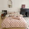 YASMENG Bed Linen 135 x 200 cm Cotton Dog Tooth