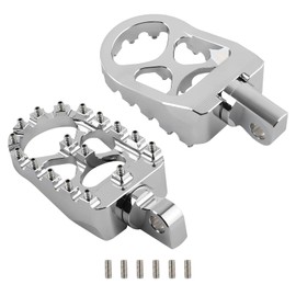 maXpeedingrods Wide Foot Pegs, 360° Rotating Motorcycle Foot Pegs for CNC Harley Dyna Sportster Fatboy Iron 883, Sur Ron Light Bee S/X, Segway X260 X160, Talaria Sting MX3 MX4 - Black