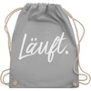Shirtracer - Gym Bag Backpack - Sayings - Läuft -