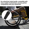 Pack of 6 Wheelchair Replacement Parts, Wheelchair Brake Lever Covers,