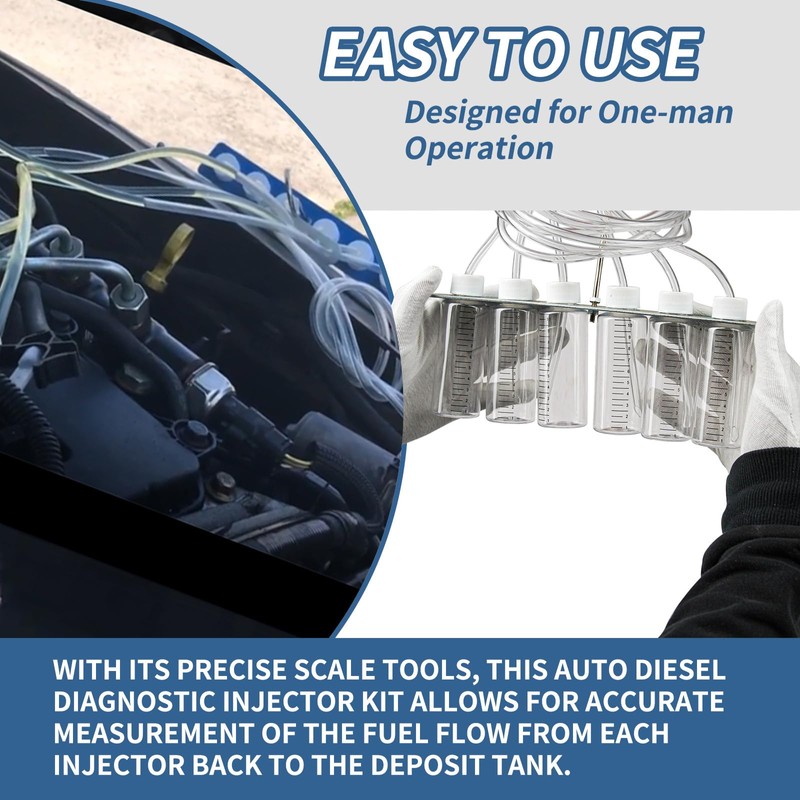 Bicos 6 Cylinder Diesel Injector Flow Diagnostic Set Fuel Injectors