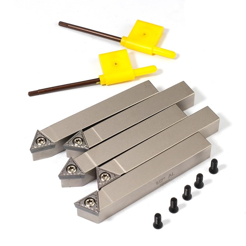 YUFUTOL Mini Indexable Lathe Turning Tool-1/2" Shank Nickel Plated 5
