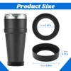 4pcs Silicone Boot Sleeve Compatible with YETI Rambler Tumbler 20oz/30oz,