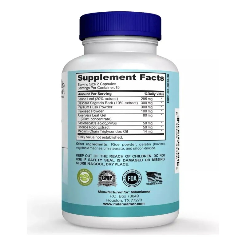 15 Days Cleanse Limpieza Intestinal Avanzada 30 Cápsulas Sin Sabor