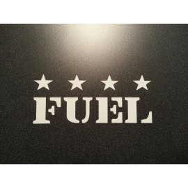 Unbranded FUEL  DECAL *FOR ARMY MILITARY JEEP CJ MB M38-A1 * FORD GPW BRONCO WILLYS