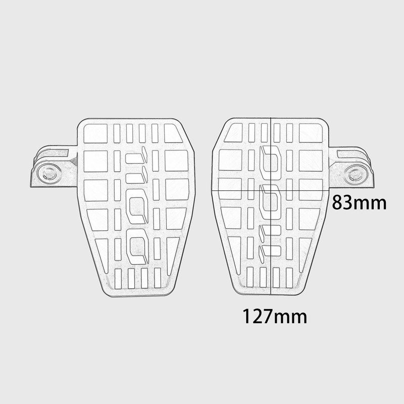 GFARDMOTO Wide Motorcycle Foot Pegs Pedals Honda Level 1100 CMX1100