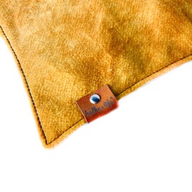 Dog Bandana with Metal Clasp, Waterproof and Adjustable (Yellow, M)