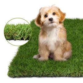 COOLCHOICE Artificial Grass Rug with Drainage Holes, 3x5 FT Dog Pee Pad