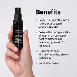 Revision Skincare C+ Correcting Serum - Vitamin C Serum with 30% THD Ascorbate - Anti-Aging, Antioxidant Blend - Supports Healthy Skin, 0.5 fl oz