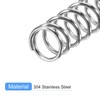 sourcing map Compression Spring, 5Pcs 304 Stainless Steel, 7mm OD,