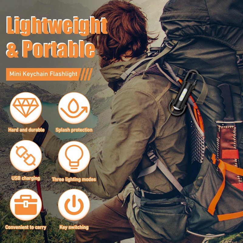 Mini LED Torch for Household Car Outdoor Work Travel Camping