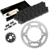 Caltric Black Drive Chain And Sprocket Kit for Kawasaki Vulcan