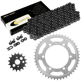 Caltric Black Drive Chain And Sprocket Kit for Kawasaki Vulcan 800 VN800A 1995 1996
