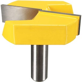 Hymnorq Bottom Cleaning Router Bit, 1/2 Inch Shank x 2-1/4 Inch Diameter., Carbide Tipped Cutter and Solid Steel Body, For Surface Planing, Flattening, Grinding in Cabinet, Drawer and Door Woodworking