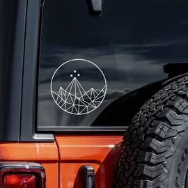 ACOTAR Velaris Mountains Decal Vinyl Sticker Auto Car Truck Wall Laptop | White | 5.5" x 5.5"