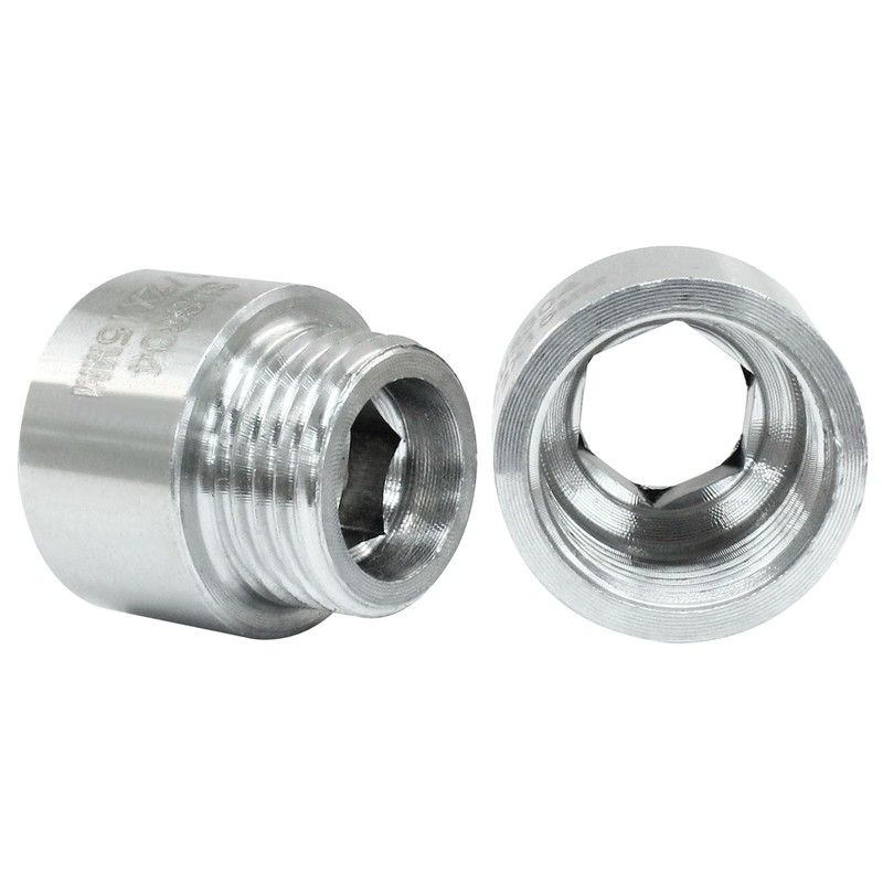 Rierdge 2 Pack 15mm Length Stainless Steel Shower Head Extension,