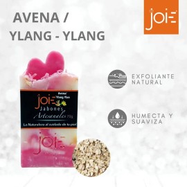 Jabón Artesanal Natural De Avena Con Ylang Ylang (pack 6)