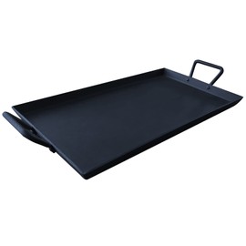 Keleday 17.6 x 10 Inch Cast Iron Griddle Pan - Flat Top Grill Plate for All Stovetops Including Induction, Oven Safe, Pre-Seasoned Non-Stick