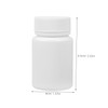Outanaya 20pcs Empty Plastic Bottles Screw Cap Pill Vitamin Storage