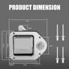 2-Pack Truck Tool Box Latch, Stainless Steel Trailer Toolbox Handle