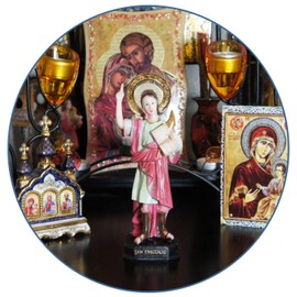 VENTURA TRADING 12 centimeters Pancras of Rome Saint Pankration Catholic Jesus Figure Jesus Statue Crucifixion Figure Christ Religious Ornament