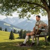 German Wear, short costume socks, braid pattern, socks, 44 cm