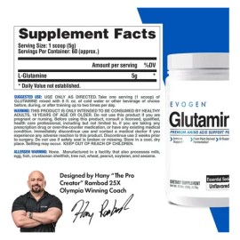Glutamina Premium Evogen 60 Serv Sin Sabor                                                                                                            