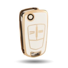 OFFCURVE Car Key Case Key Cover TPU Car Key Protective Cover 2 Buttons for Vauxhall Astra Zafira Adam Insignia Mokka Corsa Signum Tigra Meriva