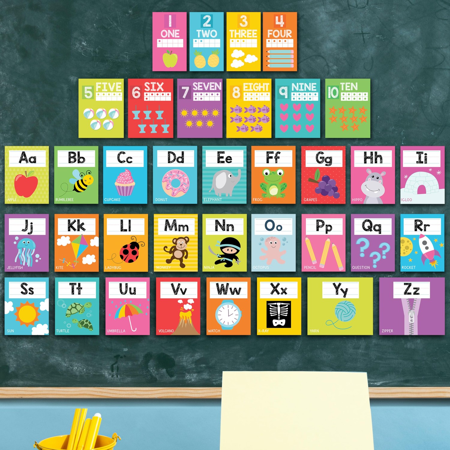 Colorful Alphabet For Classroom Wall Line - Alphabet Letters For ...