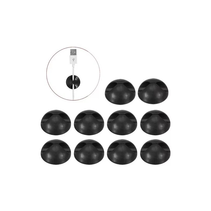 Patry Deluxe 10 Pzs Organizador Cables Clip Escritorio Usb Orden